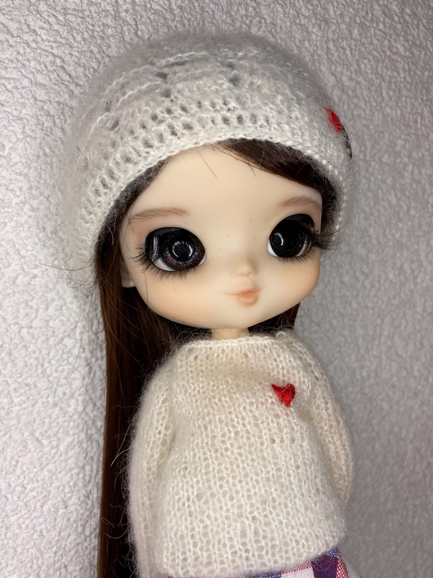 Jane handmade art doll detail 2