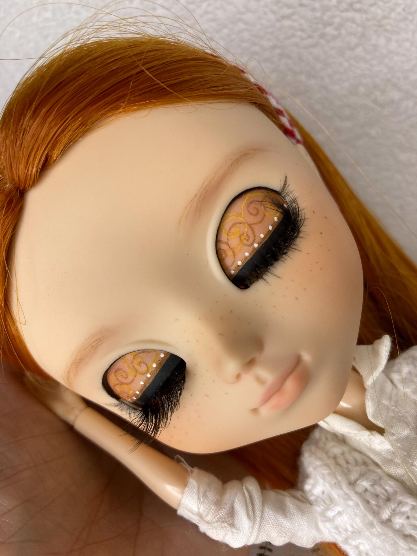 Zara handmade art doll detail 3